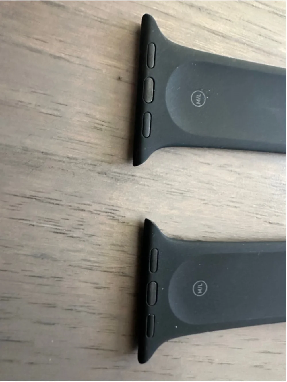 Apple Watch Series 1 Black Silicone Bands